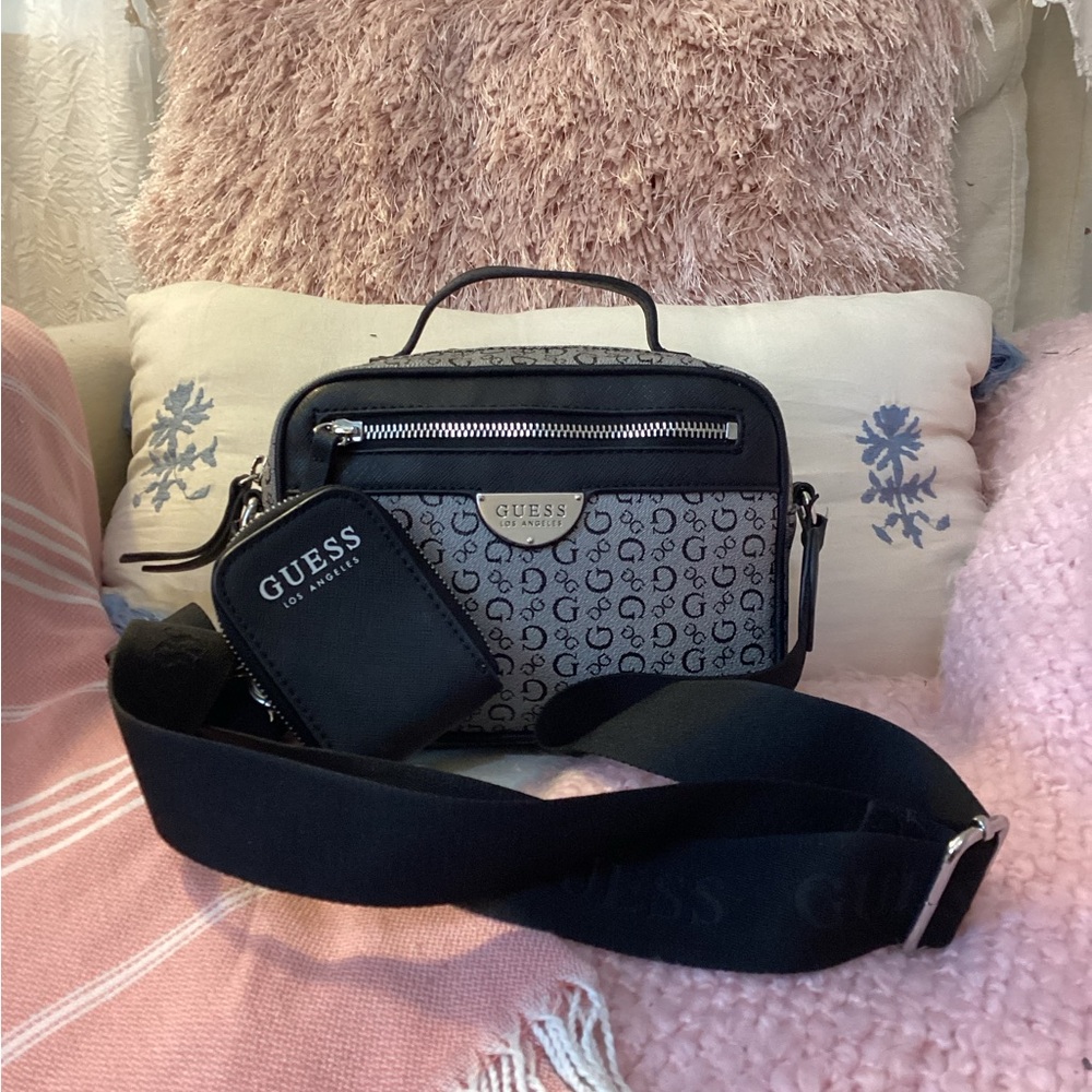 GUESS Black and Gray Bag